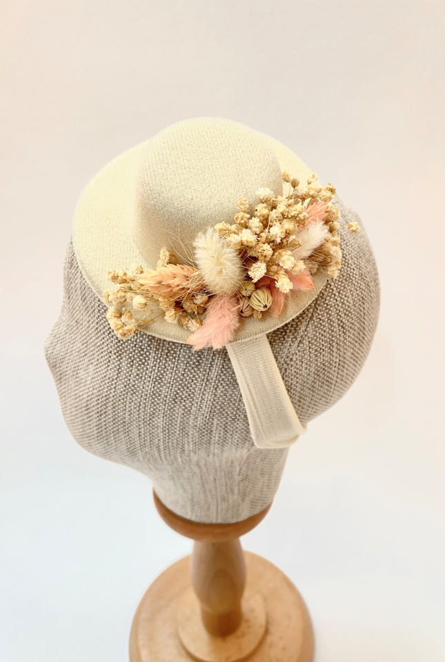 Mini Şapkalı Çiçekli Bandana
