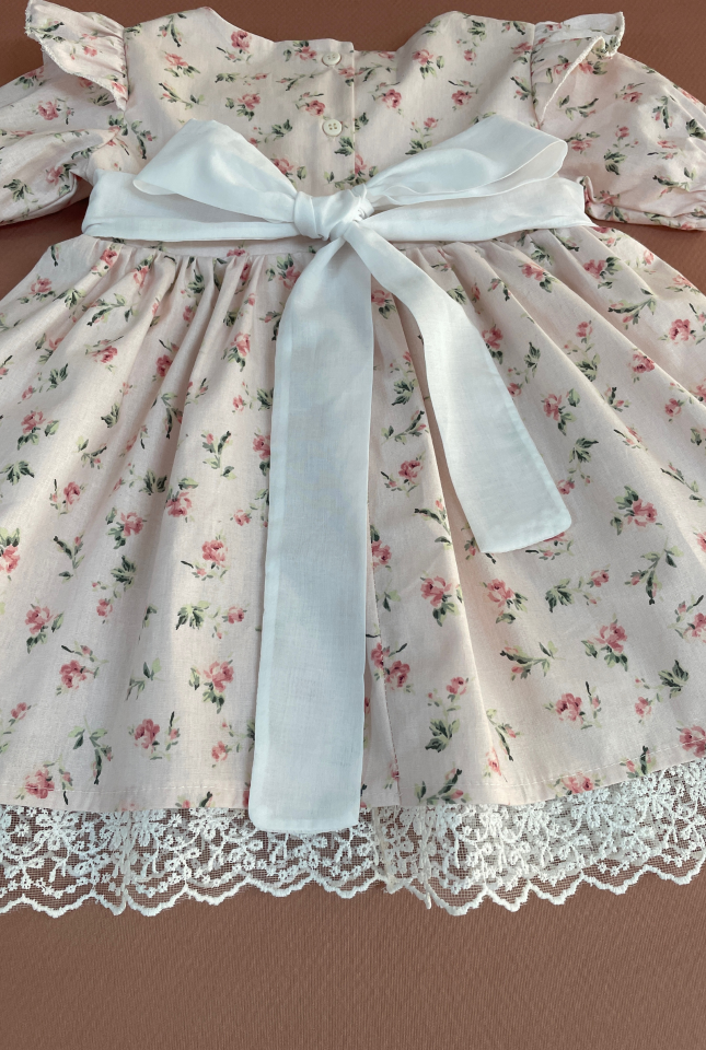 Çıtır Çiçekli Dantel Astarlı elbise- FLEUR