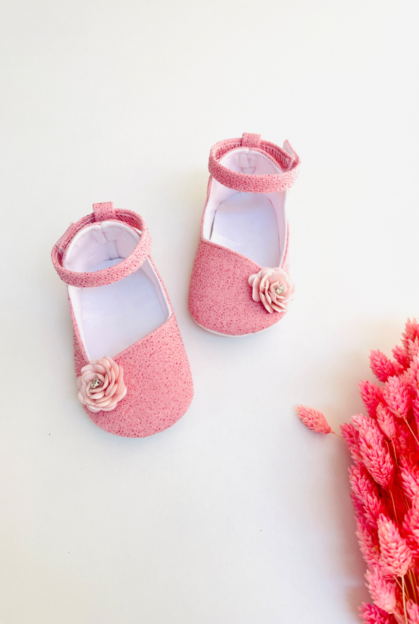 Kız Bebek İlk Adım Ayakkabı Pembe  - Mona