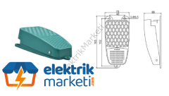 Alüminyum Döküm ayak Pedalı1mt Kablolu Switch
