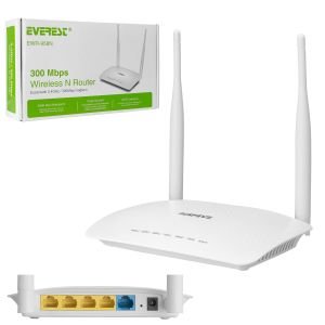 KABLOSUZ ROUTER REPEATER 4 PORT 300 MBPS EVEREST EWR-958N