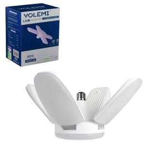 PERVANE LED AMPÜL 4 KANATLI 220V 60W 6000 LÜMEN BEYAZ E27 VOLEMI