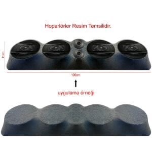 TOFAŞ DÖRTLÜ 20CM 8CM TWEETER YUVALI FİBER PANDİZOT UNİVERSAL