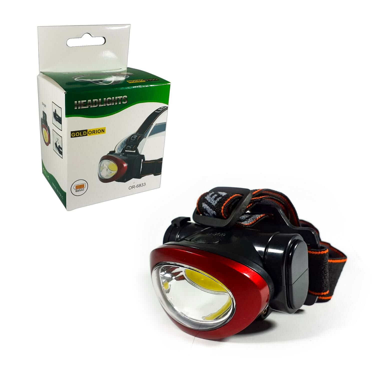KAFA FENERİ LAMBASI PİLLİ POWER LED OR-6833