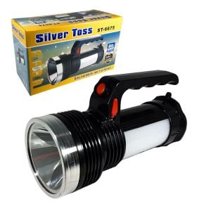 EL FENERİ PROJEKTÖR+IŞILDAK ŞARJLI 5W+12SMD SİLVER TOSS ST-6675