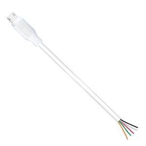 MICRO UÇLU KABLO 5 KABLOLU BİR UCU BOŞ 25CM TURKUAZ