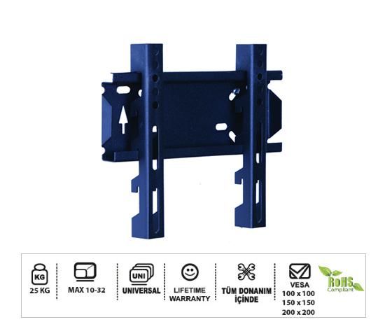 VONTECH VT-22 Lcd Askı Aparatı Sabit 22 İnç 55cm