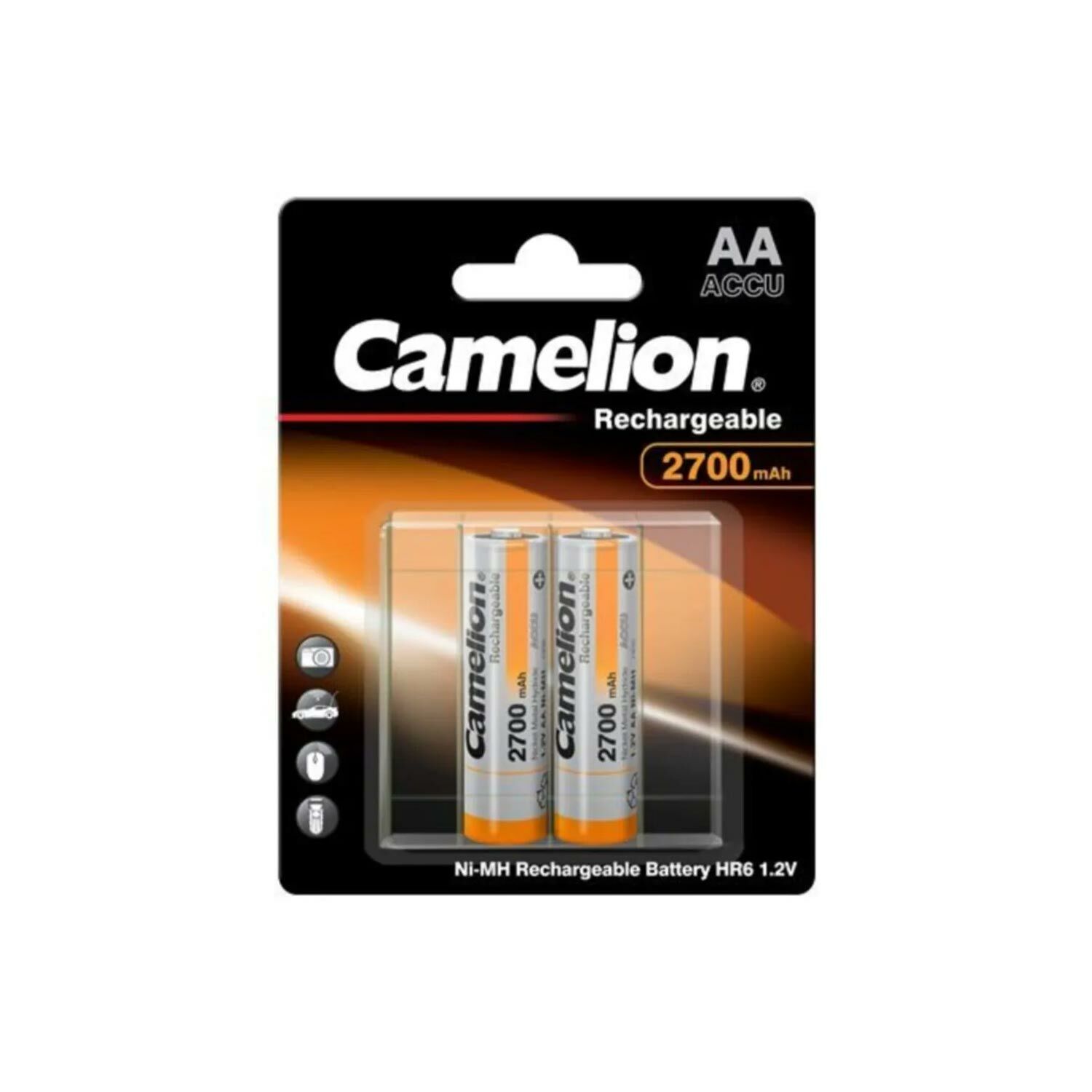 ŞARJLI PİL AA KALEM 2700MAH Nİ-MH (2 ADET) CAMELION