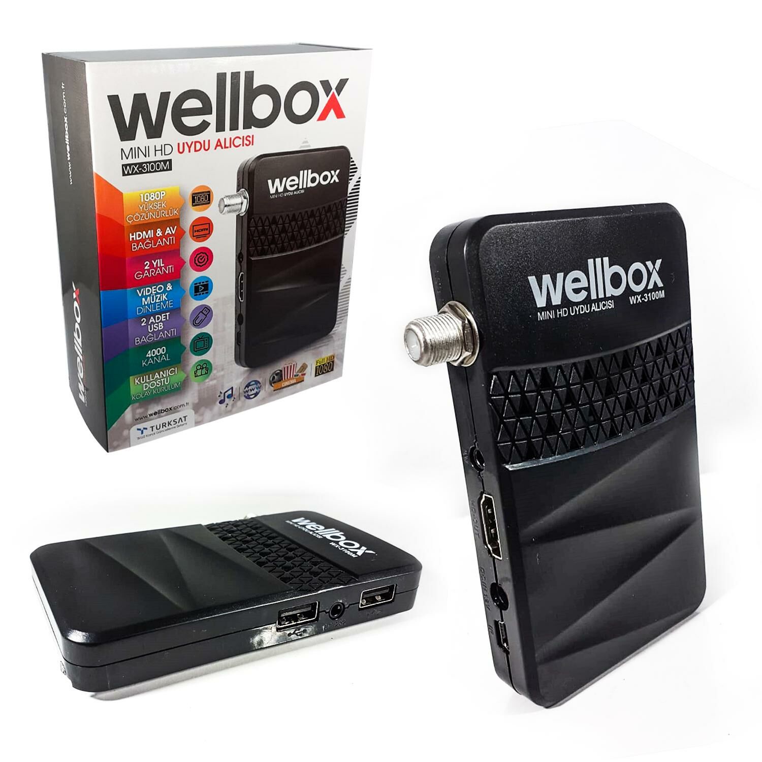 UYDU ALICI MİNİ FULL HD WELLBOX WX-3100M