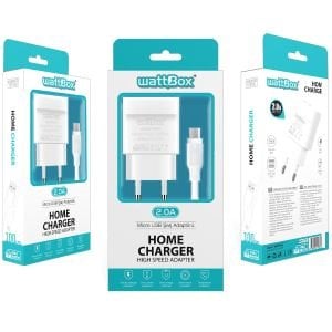 ŞARJ ADAPTÖR MICRO 2A BEYAZ 2XUSB WATTBOX