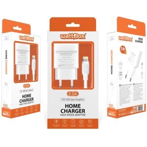 TELEFON ŞARJ ALETİ SET QUİCK IPHONE 2A BEYAZ 2XUSB WATTBOX