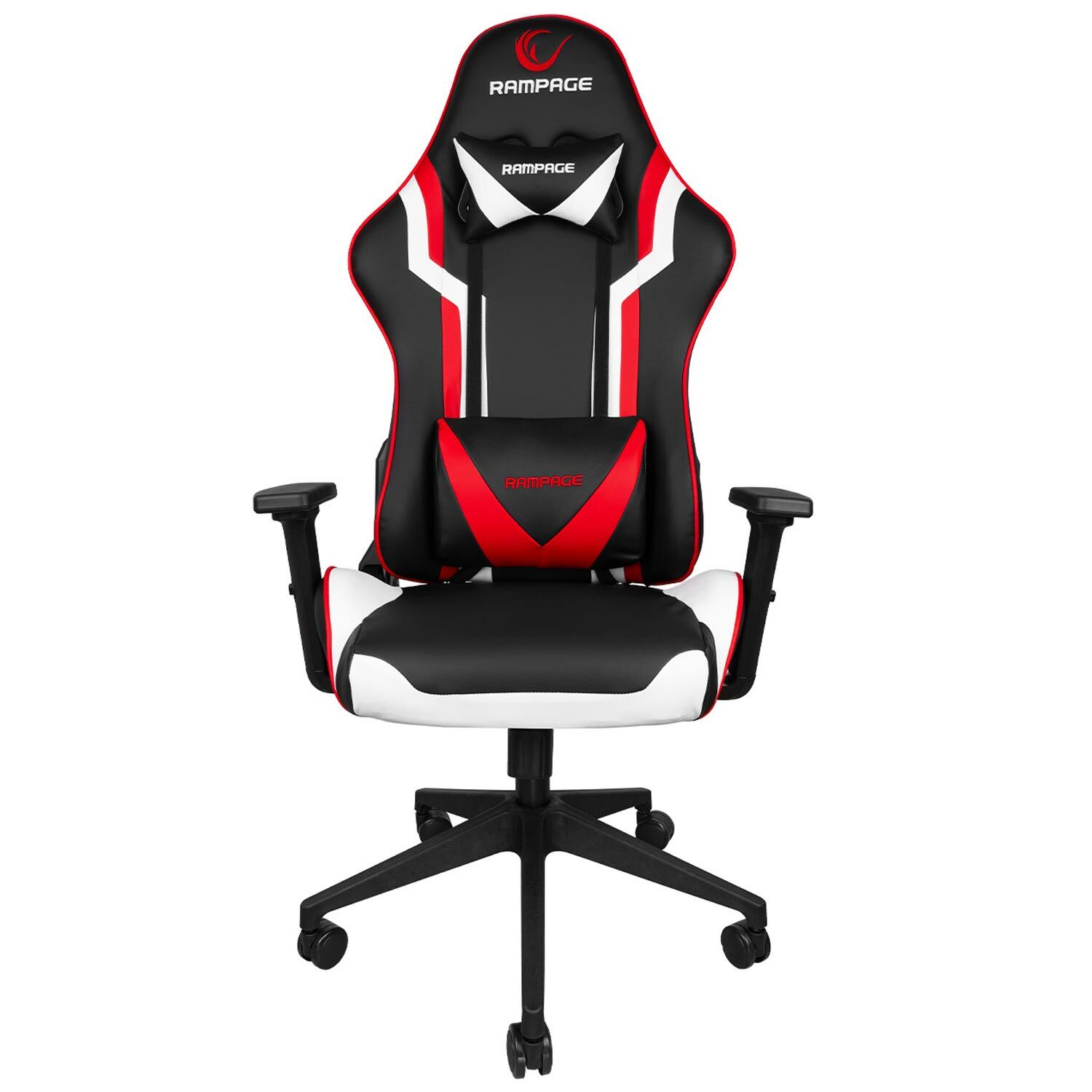 OYUNCU KOLTUĞU GAMING 3D AYARLI KIRMIZI BEYAZ SİYAH RAMPAGE KL-R53