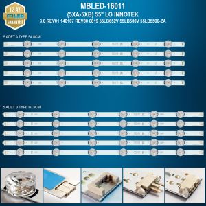MBLED (5XA-5XB) 55 İnç Lg İnnotek 3.0 Rev01 140107 Rev00 0819 55Lb652V 55Lb580V 55Lb5500-Za