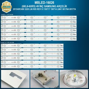 TAKIM LED-126 (6XL6-6XR5) 49 SAMSUNG ARÇELİK 2015ARC490 3228 L06 R05 REV1.0 150717 150714 LM41 00176A 00177A ETC
