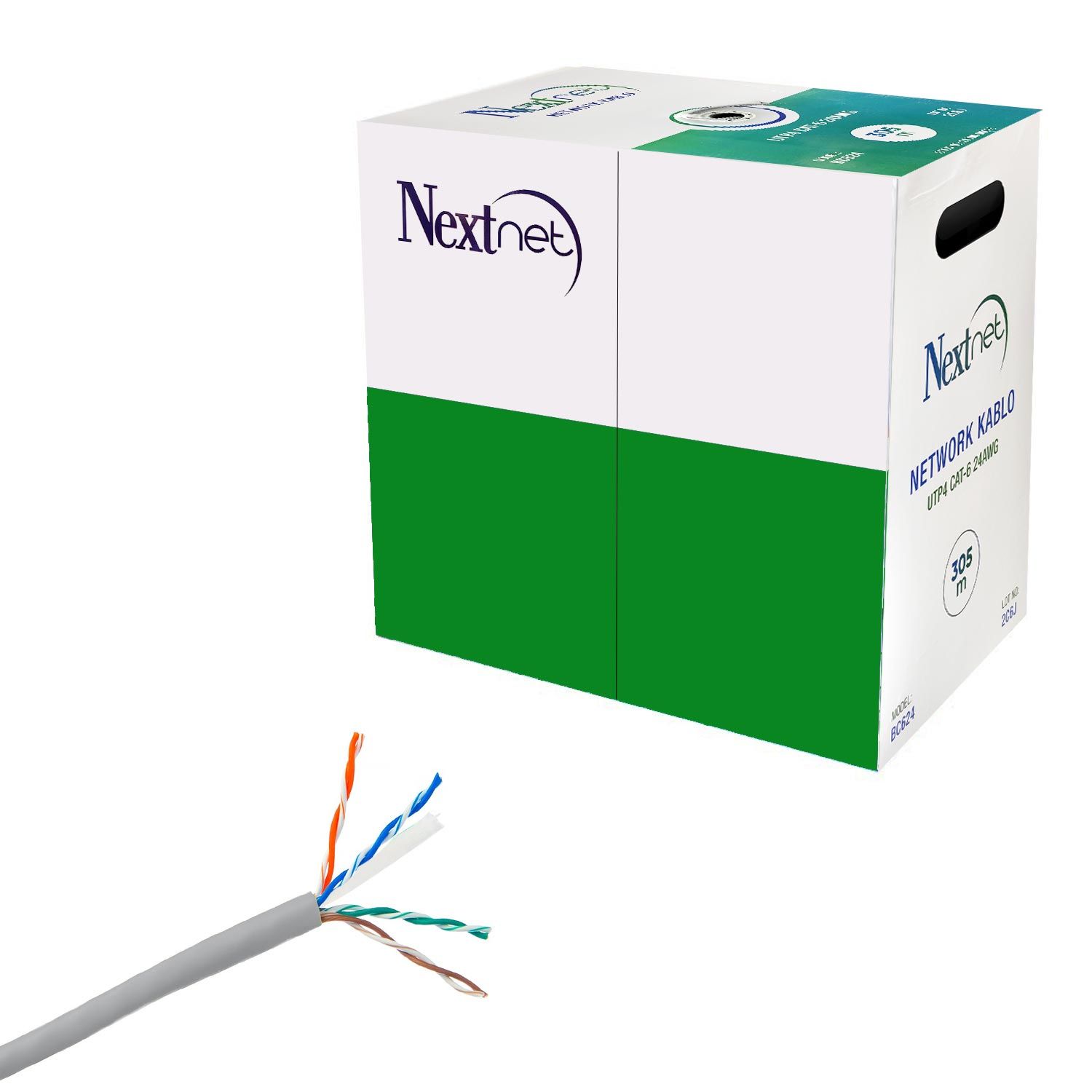 NEXTNET BC-624 Cat6 Kablo 24Awg 0.57mm 305 Metre