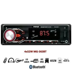MEGA MG-363BT OTO TEYP 4X52 WATT BLUETOOTH