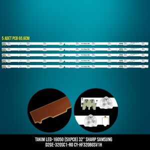 TAKIM LED-150 (5XPCB) 32 SHARP SAMSUNG D2GE-320SC1-R0 CY-HF320BGSV1H BAKIR TABANLI ETC