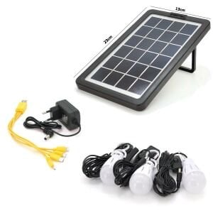 SOLAR KAMP LAMBASI ACİL DURUM IŞIĞI ŞARJLI USB RT-999/AT999