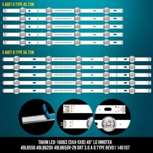 TAKIM LED-163 (5XA-5XB) 49 LG INNOTEK 49LB550 49LB620V 49LB650V-ZN DRT 3.0 A B TYPE REV01 140107 ETC