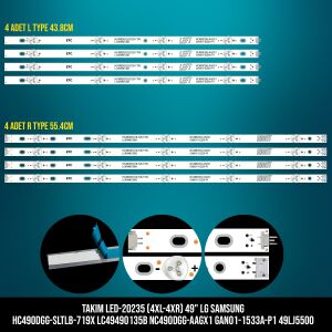 TAKIM LED-235 (4XL-4XR) 49 LG SAMSUNG HC490DGG-SLTLB-719X LC49490135B NC490DGG-AAGX1 GAN01-1533A-P1 49LJ5500 ETC