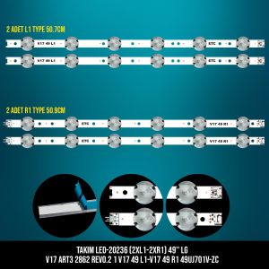 TAKIM LED-236 (2XL1-2XR1) 49 LG V17 ART3 2862 REV0.2 1 V17 49 L1-V17 49 R1 49UJ701V-ZC ETC