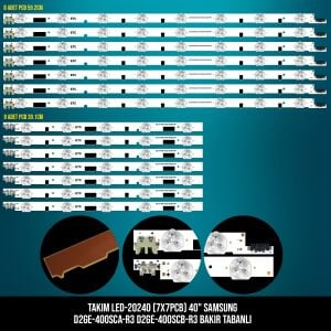 TAKIM LED-240 (7X7PCB) 40 SAMSUNG D2GE-400SCA-R3 D2GE-400SCB-R3 BAKIR TABANLI ETC