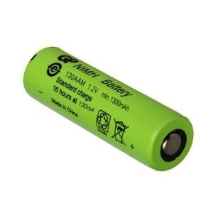 ŞARJLI PİL DÜZ KAFA AA KALEM 1.2V 1300MAH Nİ-MH GP