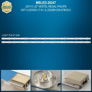 MBLED (2X111) 32 İnç Vestel Regal Philips Ndv Rev1.1 Vst11Led33v Lt-01 JL.d320b1235-078CS-C Svv315a39 Rev00