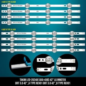 TAKIM LED-248 (4XA-4XB) 42 LG INNOTEK DRT3.0 A B TYPE REV01 42LB550V 42LB580N ETC