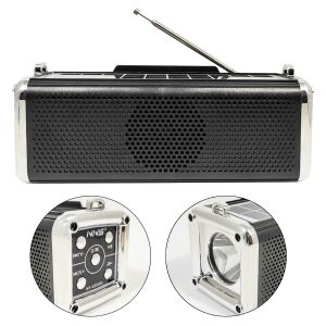 MÜZİK KUTUSU SOLAR ŞARJLI PİLLİ BT/FM/USB/SD FENERLİ NNS NS-S280SL