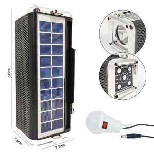 MÜZİK KUTUSU SOLAR ŞARJLI PİLLİ BT/FM/USB/SD FENERLİ NNS NS-S280SL