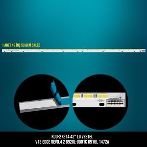 KOD-214 42 LG VESTEL V13 EDGE REV0.4 2 6920L-0001C 6916L 1472A 53.6CM 54LED ETC