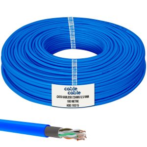 CAT6 KABLO DIŞ MEKAN 23AWG 0.51MM 100MT MAVİ CABLECABLE