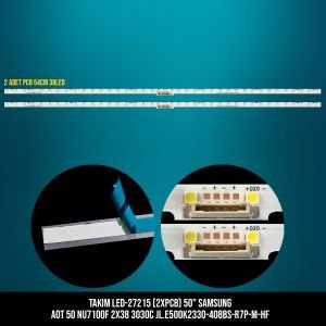 TAKIM LED-215 (2XPCB) 50 SAMSUNG AOT 50 NU7100F 2X38 3030C JL.E500K2330-408BS-R7P-M-HF 54CM 38LED ETC