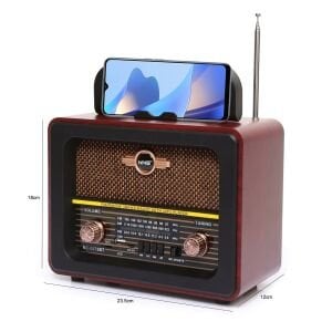 RADYO NOSTALJİ ŞARJLI BT/USB/SD TELEFON STANDLI NNS NS-8073BT