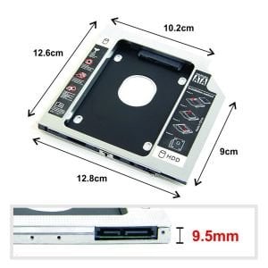 NOTEBOOK KIZAK KUTU HDD SSD 9.5MM SATA HADRON HDX-1765