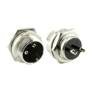 MAYK FİŞ ŞASE MIKE KONNEKTÖR 2PIN 16MM ERKEK