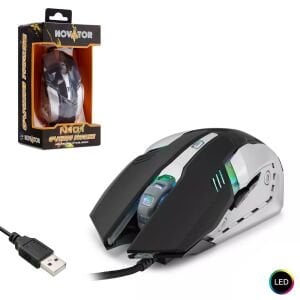 KABLOLU OYUNCU MOUSE 2000DPI LEDLİ NOVATOR N-101