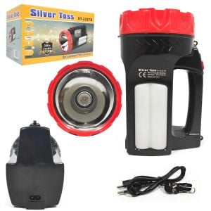 EL FENERİ PROJEKTÖR+IŞILDAK ŞARJLI 3W+24SMD SİLVER TOSS ST-2227B