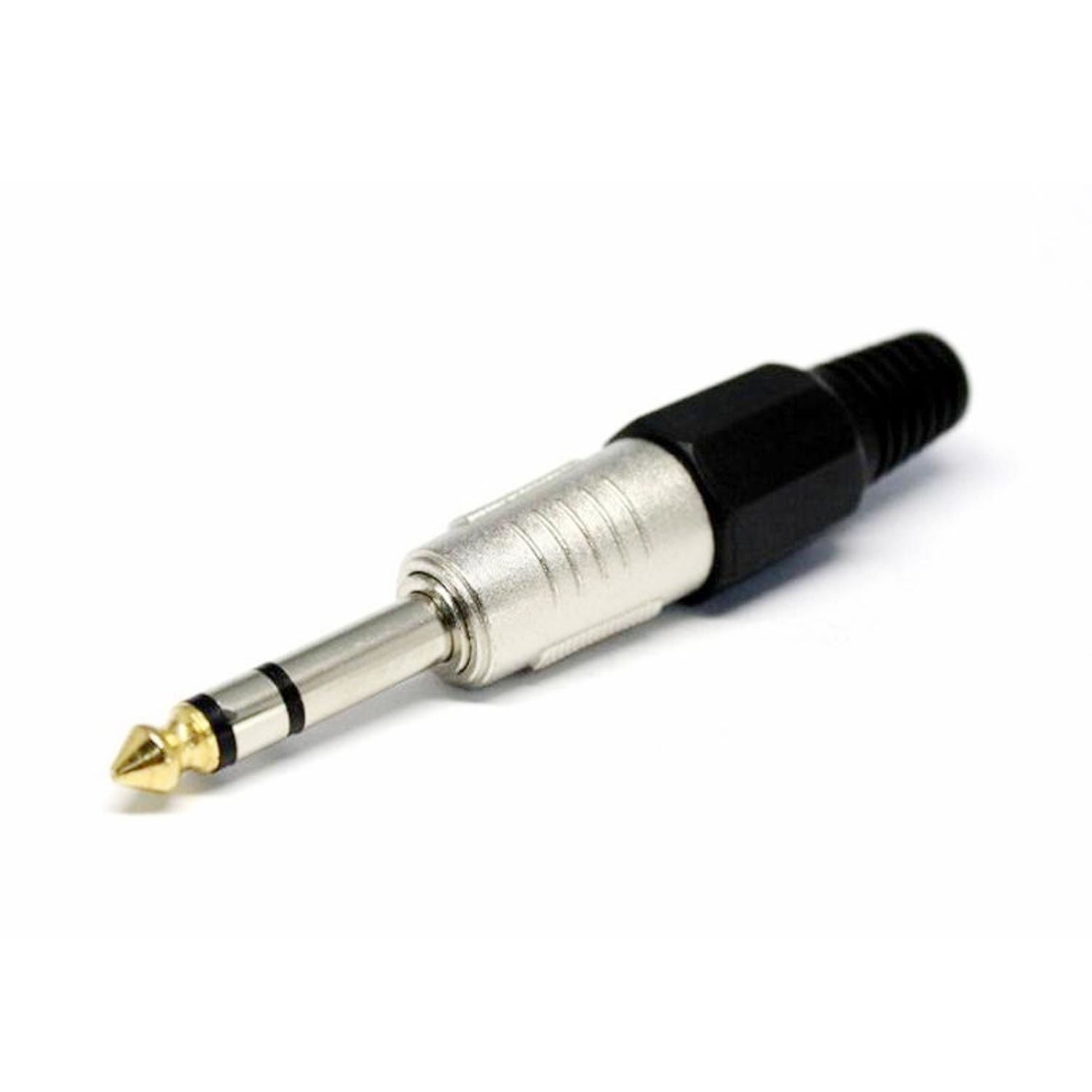 GİTAR JACK 6.3MM STEREO METAL SİYAH ZE-1074