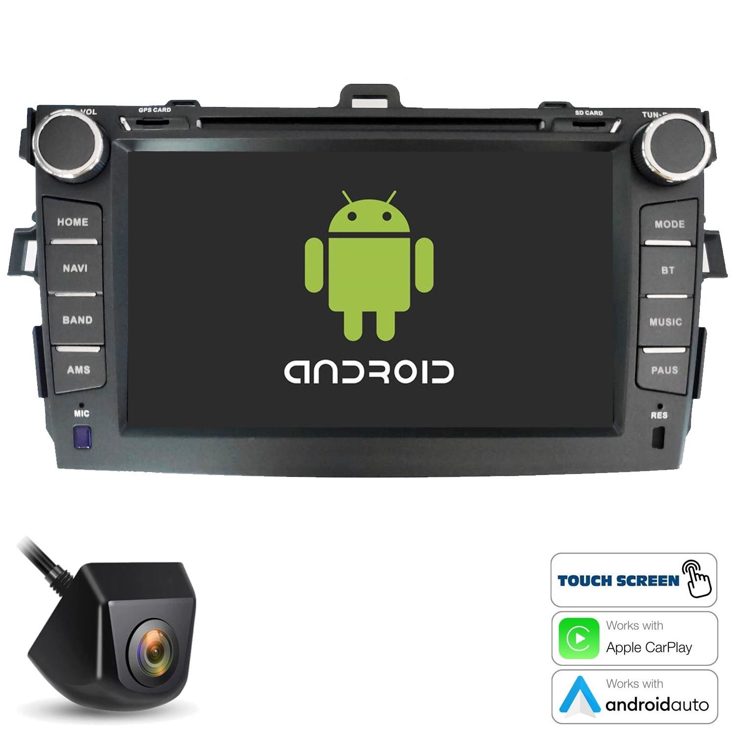 TABLET MULTİMEDYA ANDROID 7 2GB RAM 32GB CARPLAY TOYOTA COROLLA (2008-2012) NAVERA NV-AT7