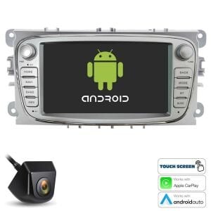 TABLET MULTİMEDYA ANDROID 7 2GB RAM 32GB CARPLAY FORD FOCUS 2 NAVERA NV-AFR13 SILVER