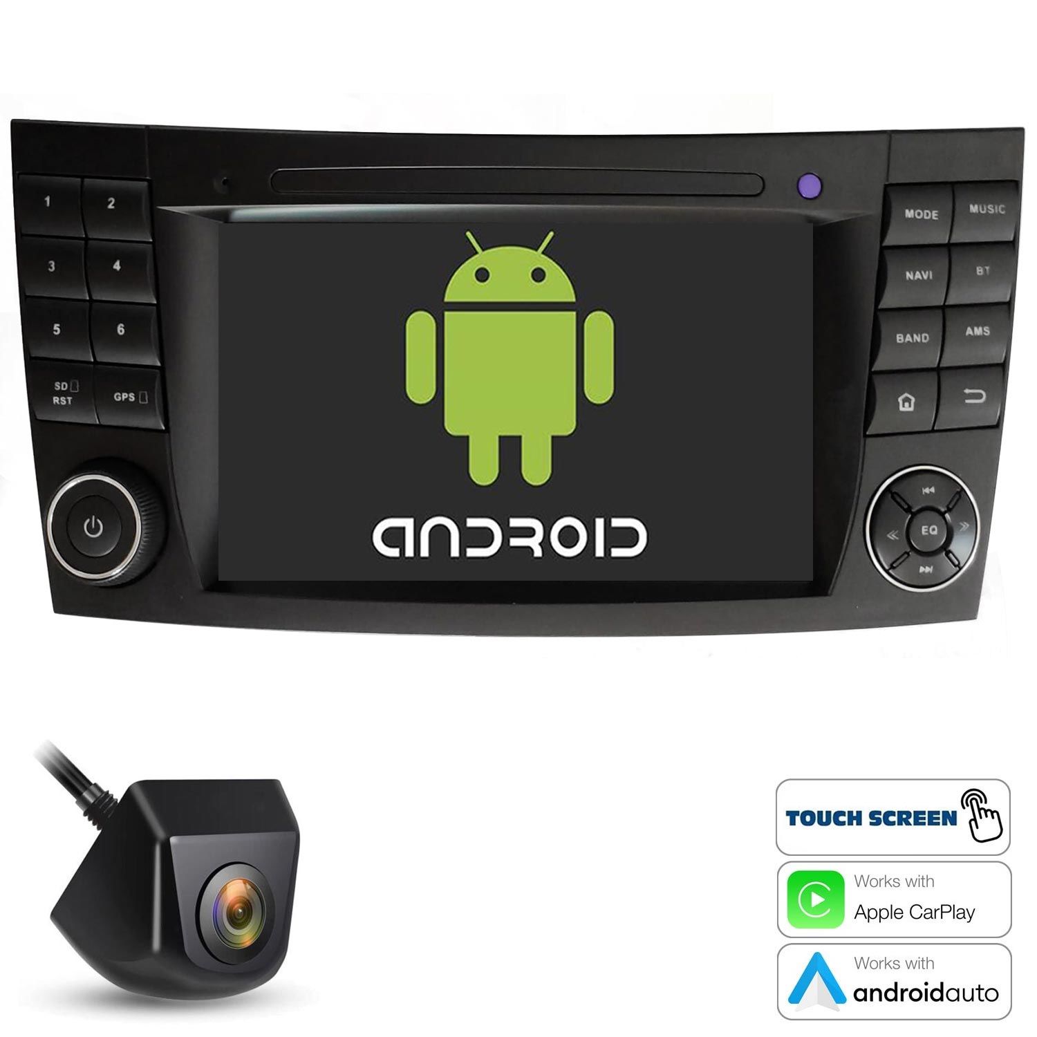 TABLET MULTİMEDYA ANDROID 7 2+32GB CARPLAY MERCEDES EW 211 2002-2009) NAVERA NV-ABN12