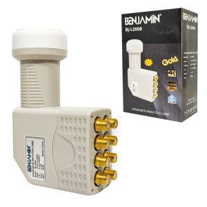 LNB SEKİZLİ (OCTO) GOLD 0.1DB 3D 4K BENJAMİN BJ-L2008