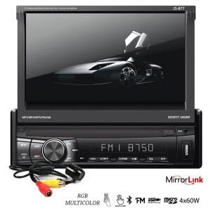 OTO TEYP INDASH 7 4X60W MİRRORLİNK BT/USB/SD/FM/AUX KAMERALI JAMESON JS-877