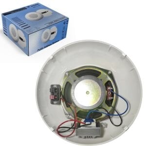 ALÇIPAN TAVAN HOPARLÖR 13CM 100V TRAFOLU YARIM KÜRE SIVA ÜSTÜ BEYAZ WESTA WS-1119T