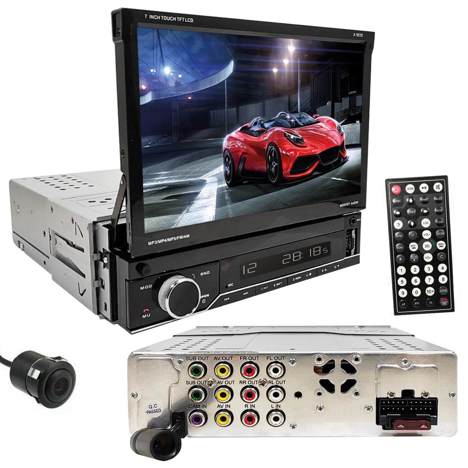 OTO TEYP INDASH 7 4X60W MİRRORLİNK BT/USB/SD/FM/AUX KAMERALI FOR-X X-9030