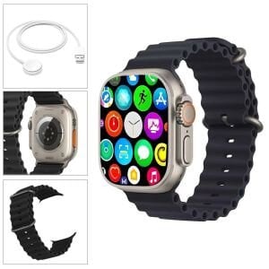 WATCH AKILLI SAAT IOS ANDROID KABLOSUZ ŞARJ BLUETOOTH WATCH H 8 ULTRA