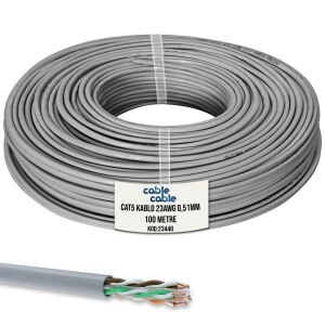 CAT5 KABLO 23AWG 0.51MM 100MT MAKARASIZ CABLECABLE