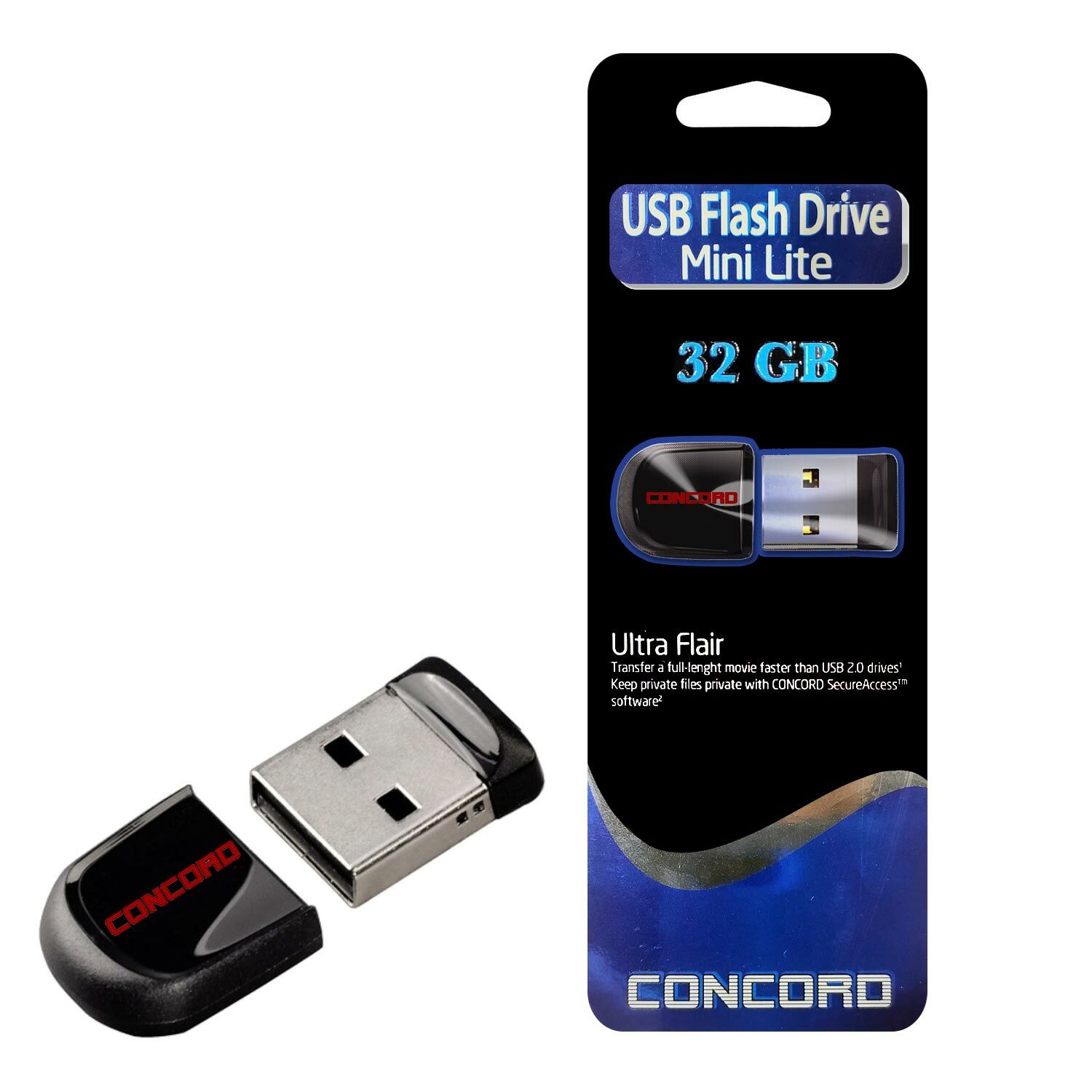 USB FLASH BELLEK 32GB MİNİ LITE CONCORD C-UML32